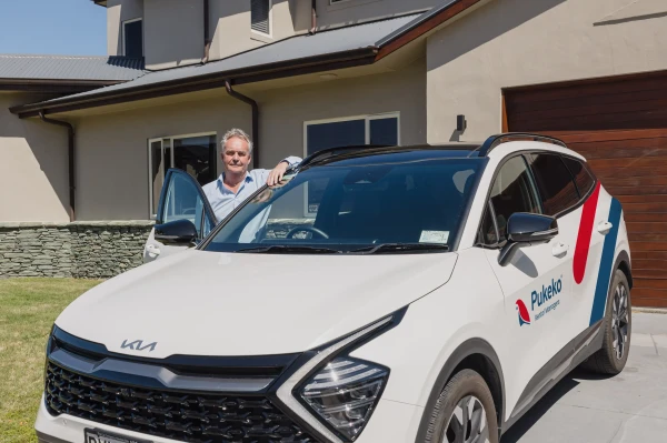 Andrew Williams in one of  the Pukeko cars